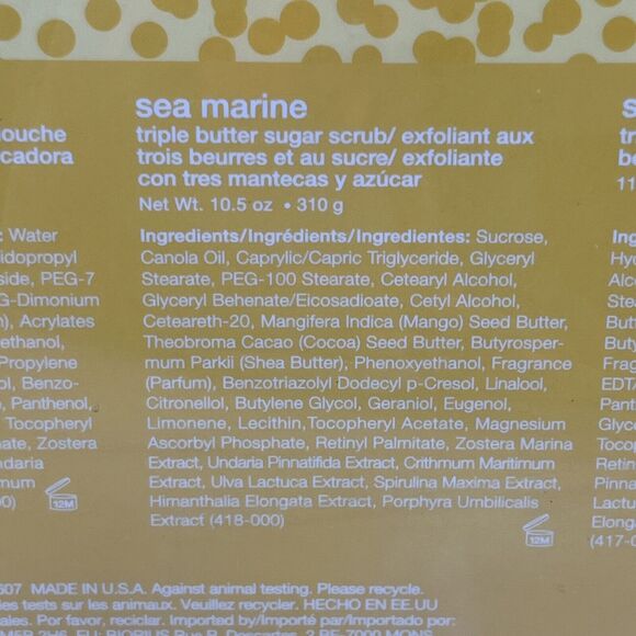 H2O+ SPA SEA MARINE Shower Cream | Sugar Scrub | Body Cream Gift Set - Picture 5 of 9